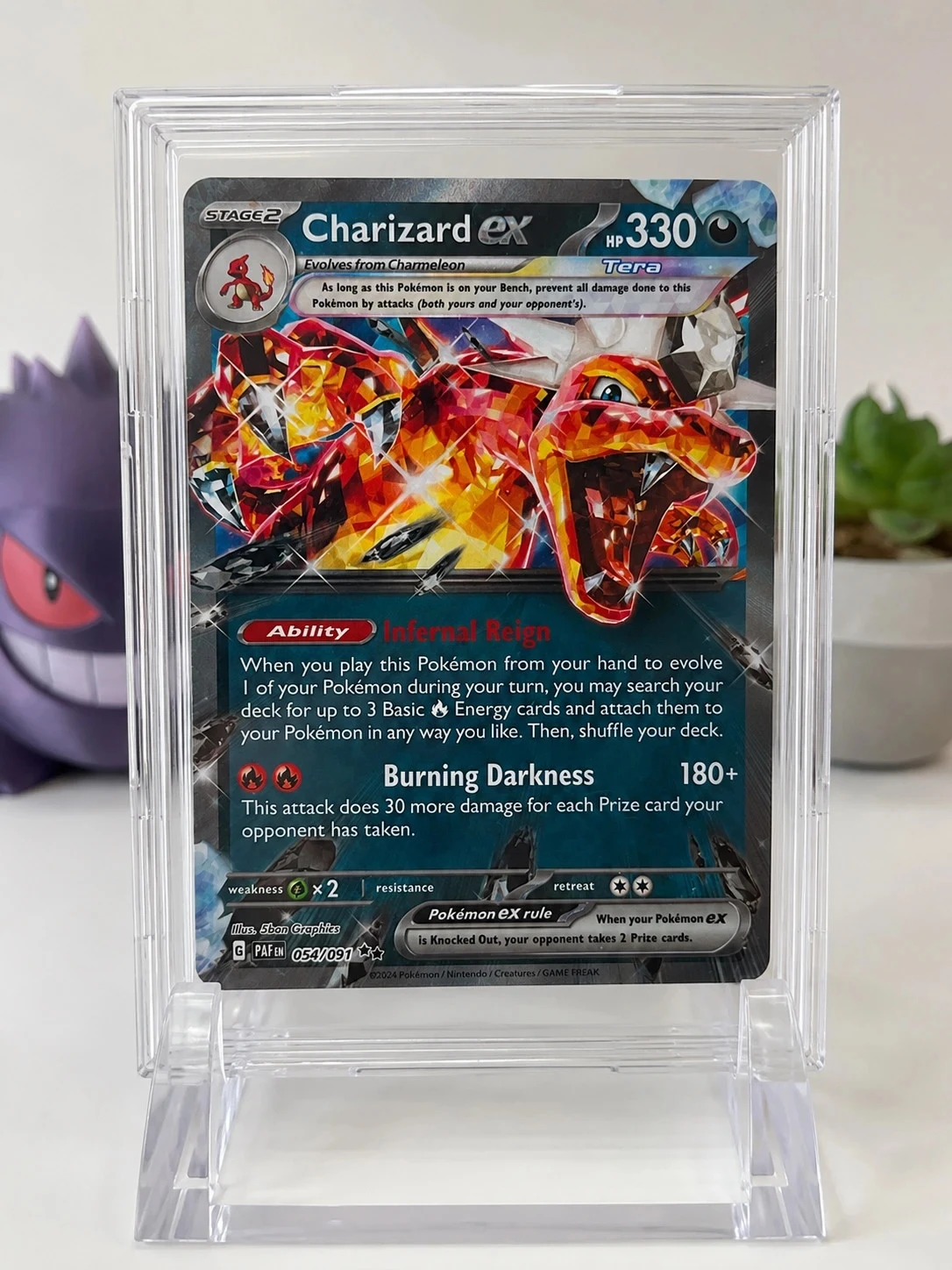 Charizard ex #054/091 – Paldean Fates – Global Grading MINT 9 TCG Pokémon